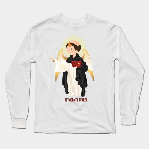 San Vicente Ferrer Long Sleeve T-Shirt by AlMAO2O